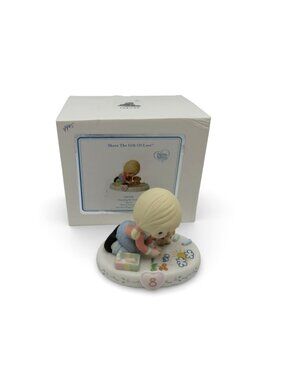 Precious Moments Age 8 Growing In Grace Porcelain Figurine Boxed Girl Puppy